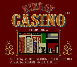 King of Casino screenshot 3 for PC Engine